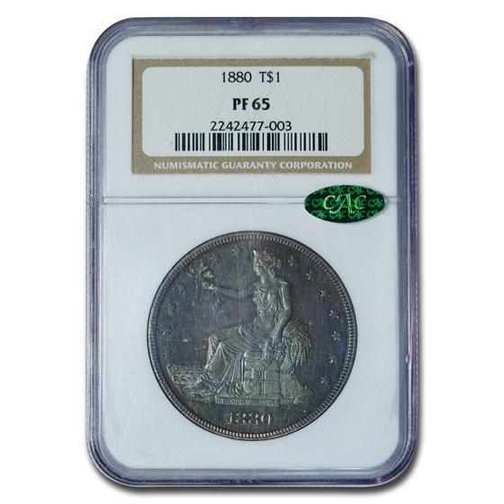1880 Trade Dollar PF-65 NGC CAC 1880 Trade Dollar PF-65 NGC CAC